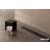 CONFLUO FRAMELESS BLACK 2in1 fekete-üveg keret nélküli zuhanyfolyóka