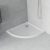 Mexen Flat Slim 80x80/90x90 íves lapos akril zuhanytálca, 5 cm magas
