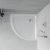 Mexen Flat Slim 80x80/90x90 íves lapos akril zuhanytálca, 5 cm magas