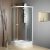 Aqualine ARLEN 80x80/90x90 íves két tolóajtós zuhanykabin 4 mm Brick biztonsági üveggel, 185 cm magas
