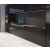 Glossy Diagon Black 30x90 fényes 3D porcelán falburkolat