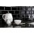 Metro Black 10x20 fényes porcelán falburkolat