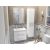 Aquawood Venera 65/80 cm széles álló/függesztett fürdőszoba bútor porcelán mosdóval