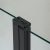 Wellis Triton Black 120x80 aszimmetrikus szögletes pivot rendszerű nyílóajtós zuhanykabin 6 mm vastag biztonsági üveggel, Easy Clean bevonattal, matt fekete elemekkel, 190 cm magas