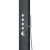 Wellis Mariner Black matt fekete integrált hidromasszázs fúvókás termosztátos zuhanypanel